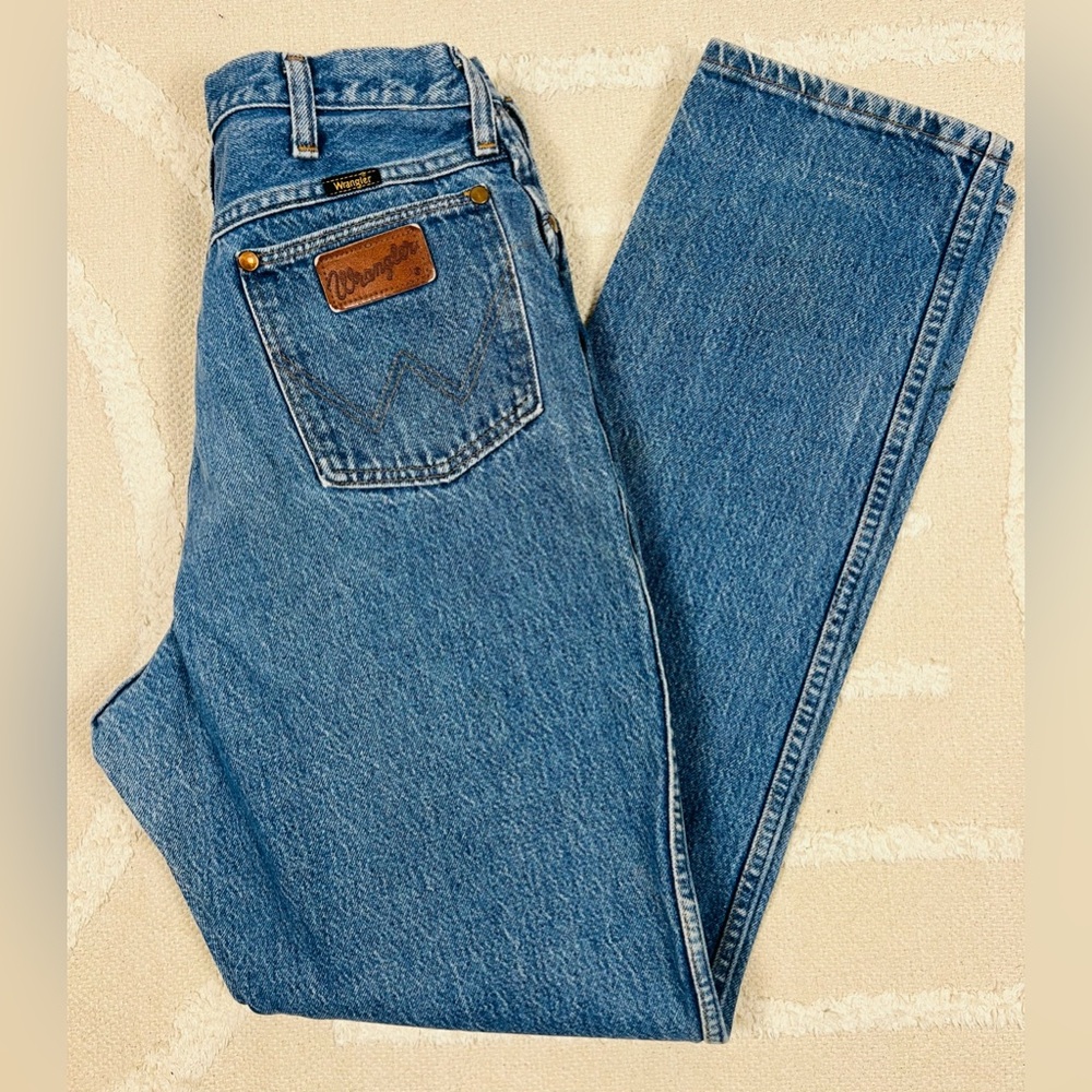 Vintage Wrangler Straight Cut Denim | Made in USA | 15/16 x 34